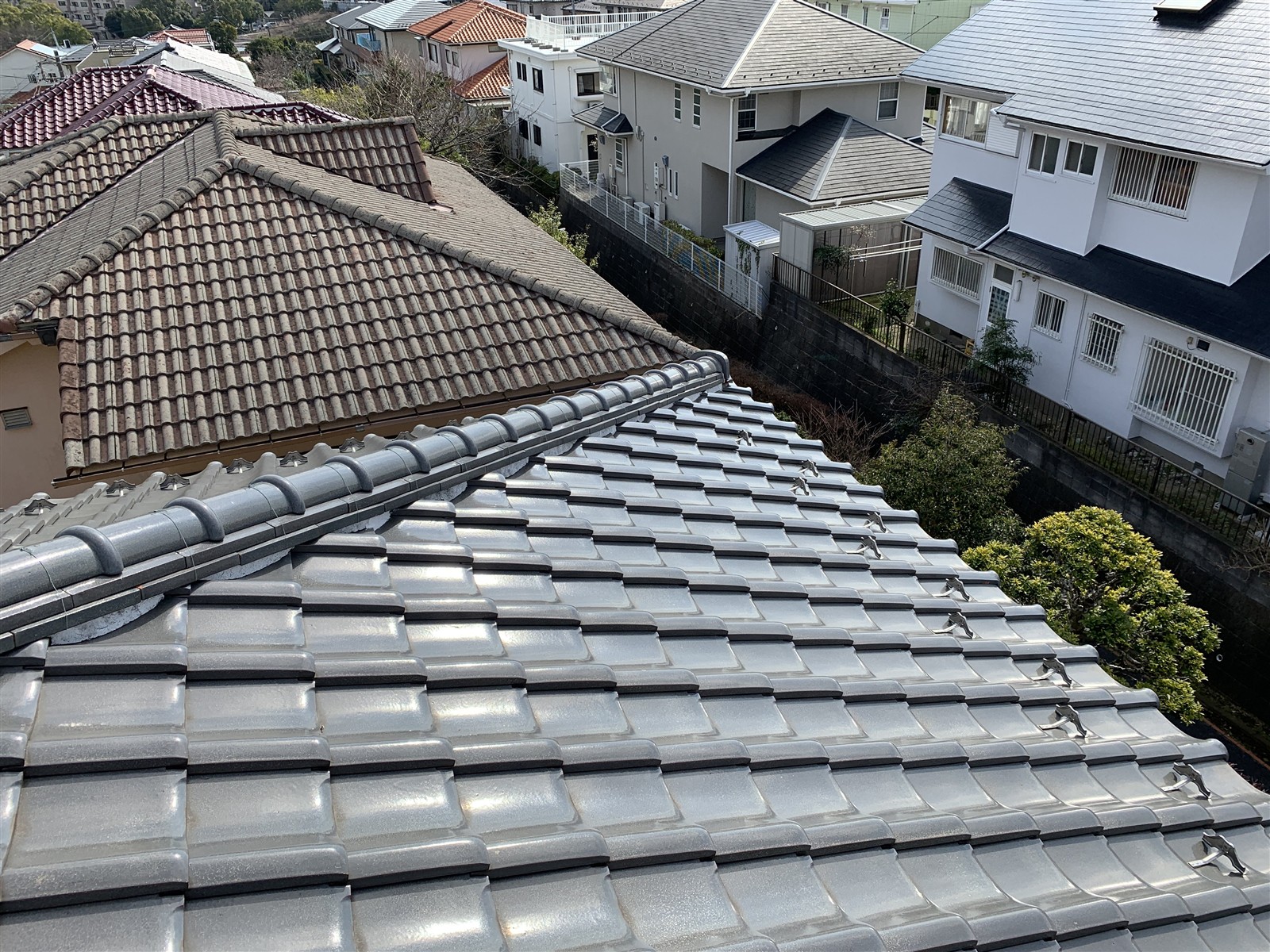 棟側の復旧